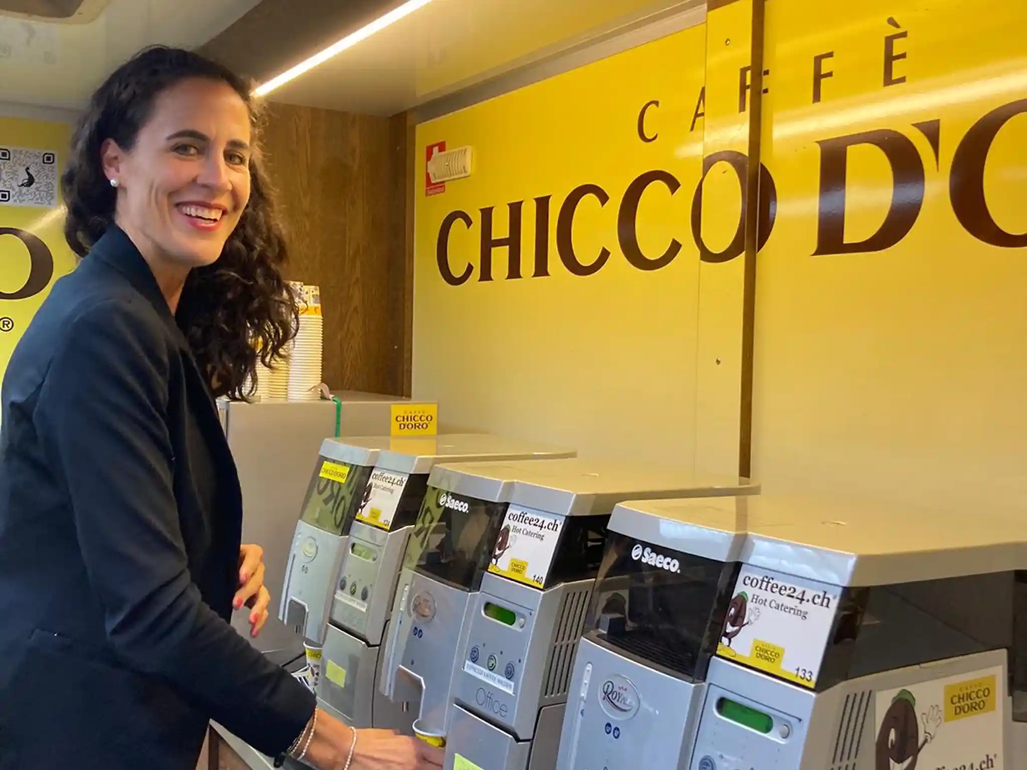 Kaffee-Mobil im Einsatz