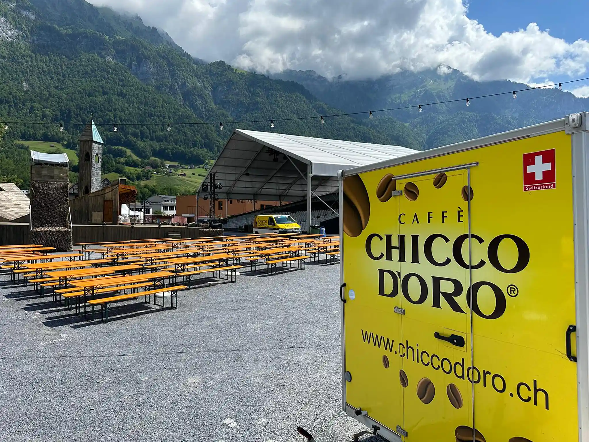 Kaffee-Mobil im Einsatz